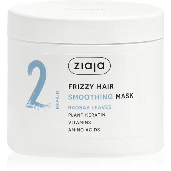Ziaja Plant Essentials Baobab Leaves masca pentru netezire pentru păr creț 350 ml