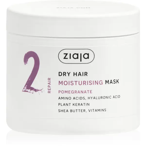 Ziaja Plant Essentials Pomegranate Masca hidratanta par pentru par uscat 350 ml