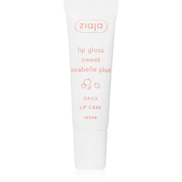 Ziaja Sweet Mirabelle Plum luciu de buze de ingrijire 12 ml