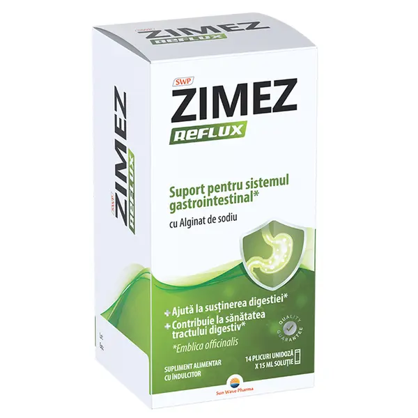 Zimez Reflux, Sun Wave Pharma | 14 plicuriicuri x 15 ml