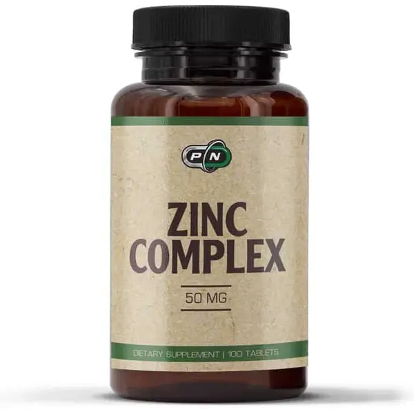 Zinc Complex, 50 mg, 100 comprimate, Pure Nutrition