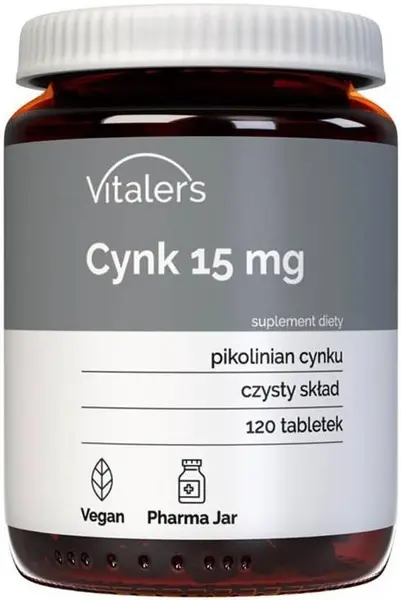 Zinc picolinat, 15 mg, 120 comprimate, Vitaler's