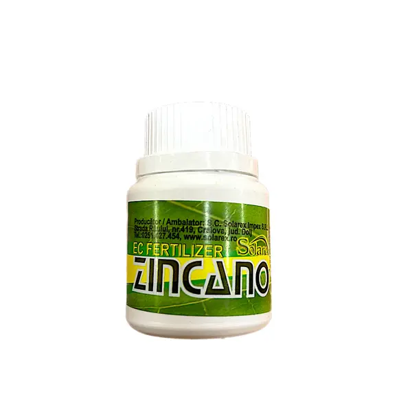 Zincano 33 ml, ingrasamant cu microelemente (Zinc, Molibden), Solarex, activeaza metabolismul plantei pentru a creste rezistenta la Musculita Alba de Sera, Acarieni, Afide - Default Title