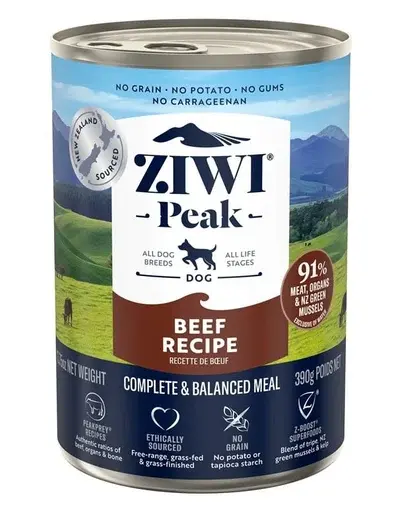 ZIWIPEAK Dog Beef Hrana umeda pentru caini, cu vita 390 g