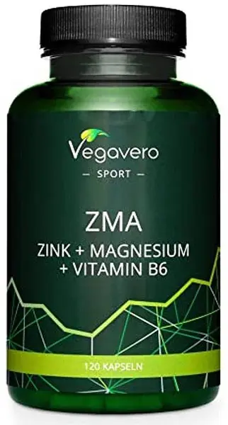 ZMA, Zinc + Magnesium + Vitamin B6, 120 capsule, Vegavero