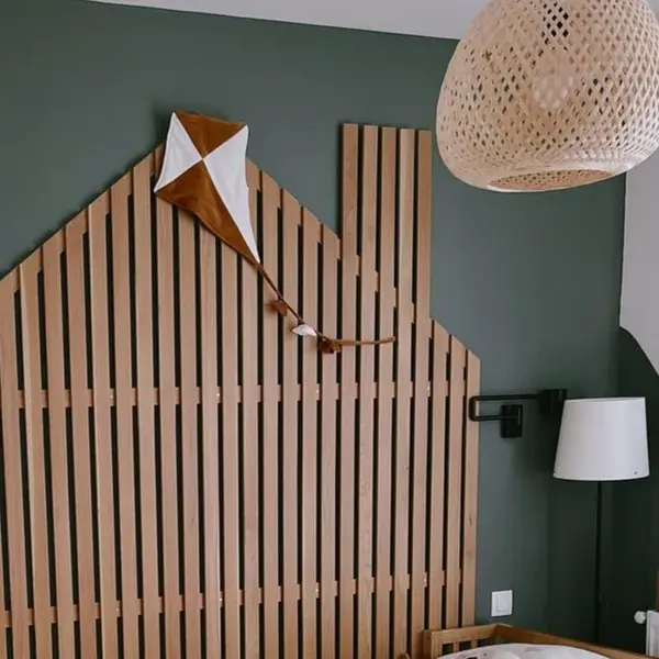 Zmeu din catifea galben muștar, decorațiune perete camera copilului, TWINDECO Mustard Velvet Kite