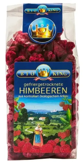 Zmeură bio, 40 g, Bio King