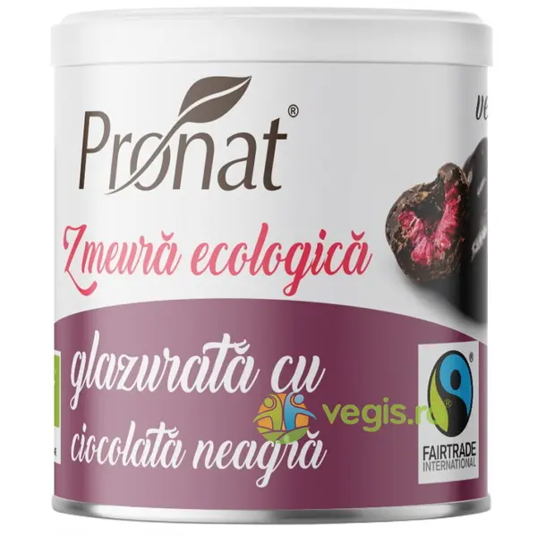 Zmeura Glazurata cu Ciocolata Neagra Ecologica/Bio 100g