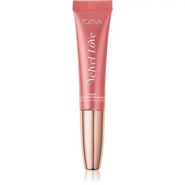 ZOEVA Velvet Love Liquid Highlighting Blush fard de obraz lichid pentru o piele mai luminoasa culoare Pink Nectar 13 ml