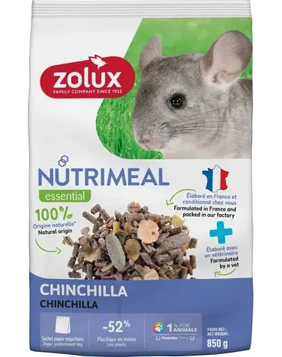 ZOLUX NUTRIMEAL 4 Hrana mixta pentru chinchile 850 g