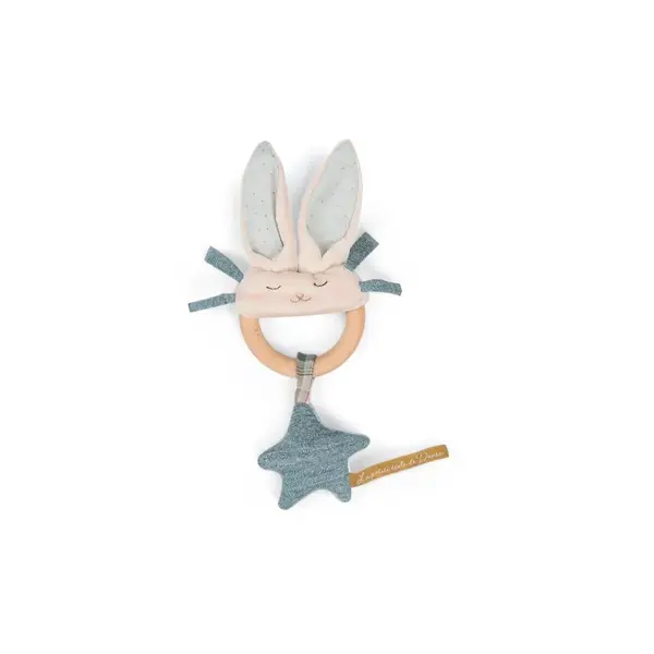 Zornaitoare cu inel de lemn Iepuras , Moulin Roty