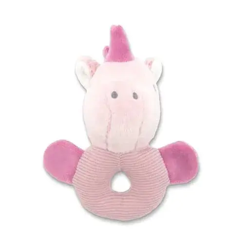 Zornaitoare de plus pentru bebelusi Lorelli Natural Unicorn Roz