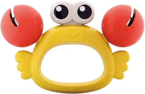 Zornăitoare și jucărie de dentiție pentru bebeluși Hola Toys - Rac