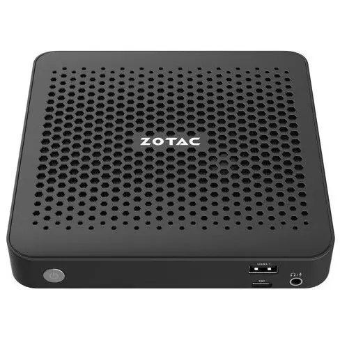 Zotac Zotac Intel Core i5-1340P, 1.9-4.6GHz, 2 x DDR5-5200/4800 SODIMM, Intel Iris Xe Graphics, M.2 NVMe 2280/2242, Wi-Fi 6, BT 5.2, VESA, 2 x DDR5-5200/4800 SODIMM 4x USB 3.1, 2x RJ45, 1x Thunderbolt 4, 40W, 19V, 149.5x149.5x28.5mm