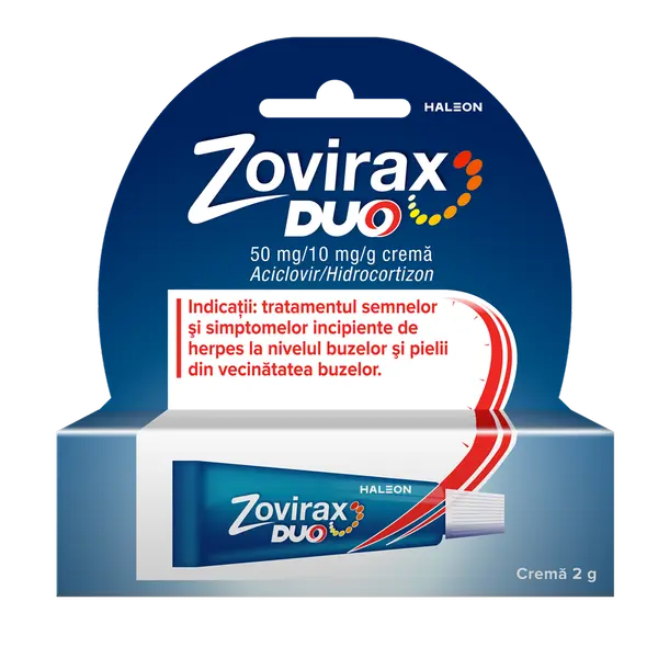 Zovirax Duo crema 50 mg/10 mg/g, Haleon | 2 g