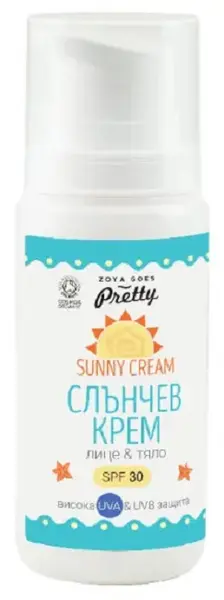 Zoya Goes Pretty Cremă de față și corp cu protecție solară bio, SPF30, 100 g