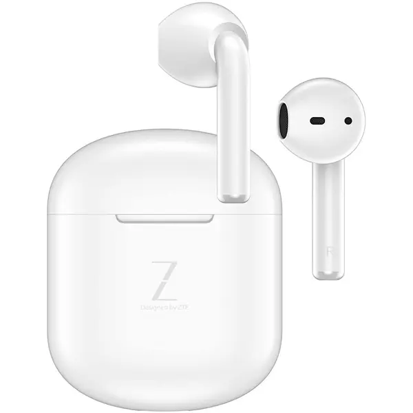 ZTE Casti bluetooth stereo ZTEBuds, True Wireless Headphones, tip In-Ear, Alb