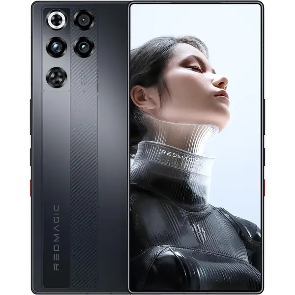 ZTE Telefon mobil Nubia Redmagic 11 Pro 144Hz Gaming, 12GB RAM, 256GB ROM, Snapdragon 8 Elite Gen 5, 6.85 AMOLED Full Screen, Dual-Sim, Cryo-Negru