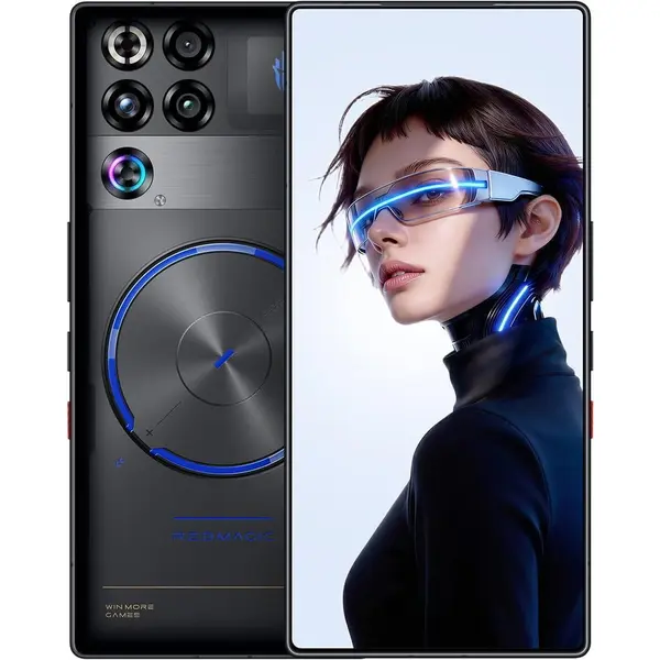 ZTE Telefon mobil Nubia Redmagic 11S Pro 144Hz Gaming, 12GB RAM, 256GB ROM, Snapdragon 8 Elite Gen 5 Leading, 6.85 AMOLED Full Screen, Dual-Sim, Nightfreeze