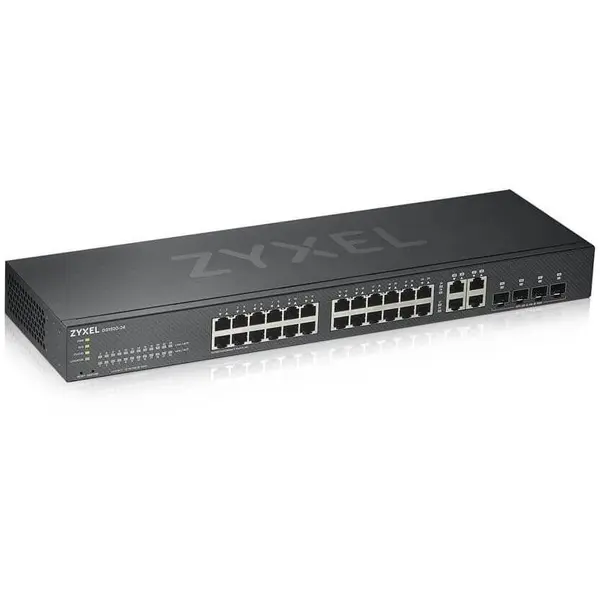 ZyXEL Switch Zyxel GS1920-24V2-EU0101F, 24 porturi, 100/1000Mbps, 22W, smart management, Negru