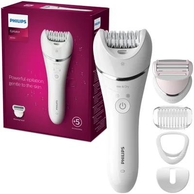 Epilator umed si uscat Philips BRE710/00